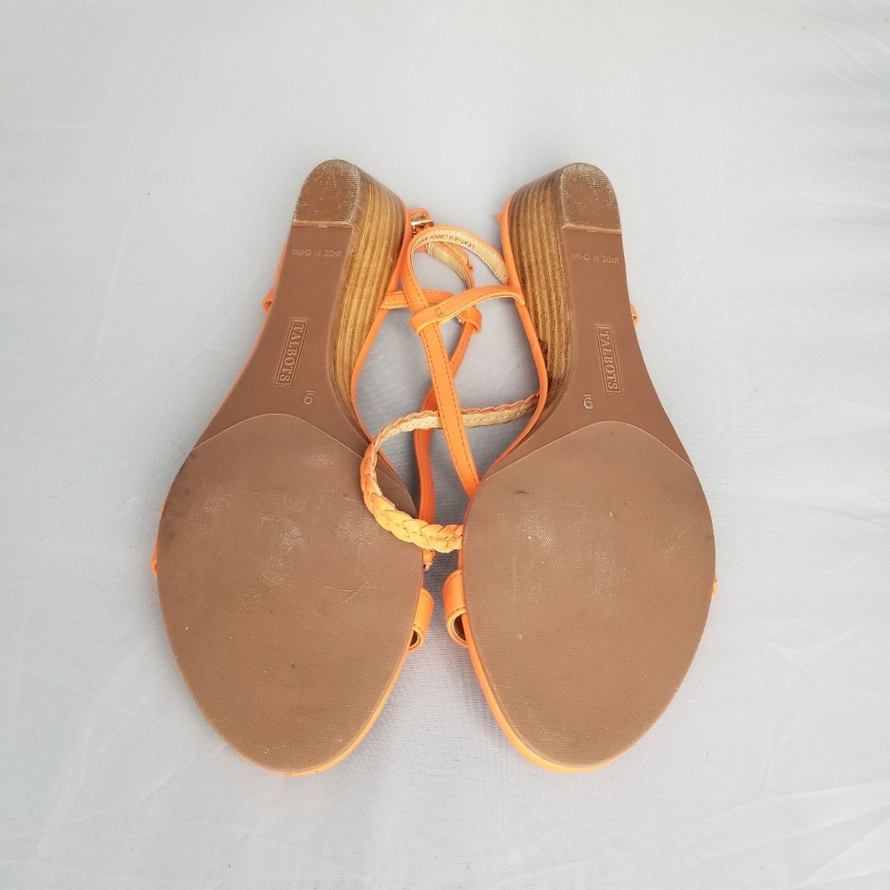 Talbots Orange straps sandlas size 9 - Picture 3 of 5